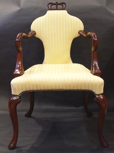 Baker Knapp & Tubbs Irish Regency Queen Anne Chair
